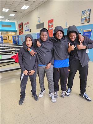 Student in their hoodies